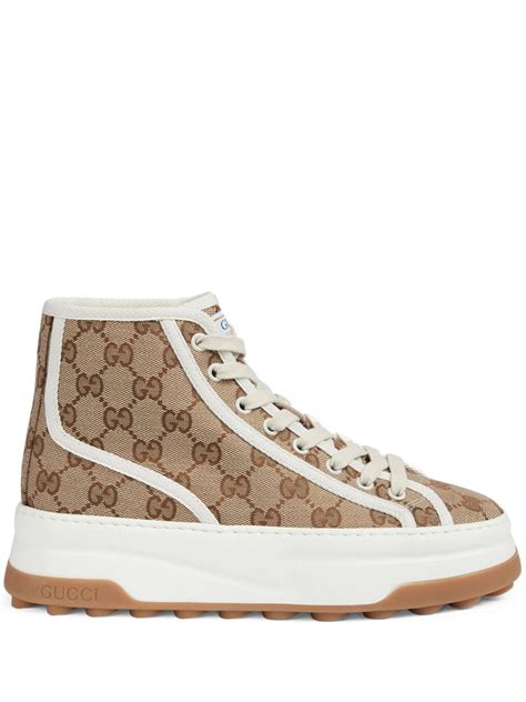 gucci high top lace up sneaker boots|women gucci sneakers outlet.